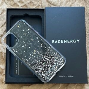 NIB - Rad Energy Sparkle Phone Case - Black